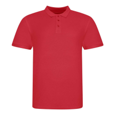 Just Polos JP100 mikropiké unisex galléros póló Just Polos, Fire Red-M férfi póló