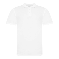 Just Polos JP100 mikropiké unisex galléros póló Just Polos, White-S