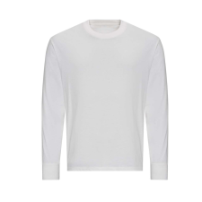 Just Ts JT019 bő szabású unisex hosszú ujjú póló Just Ts, White-2XL férfi póló