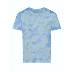 Just Ts JT022 batikolt egyedi mintás unisex rövid ujjú póló Just Ts, Blue Cloud-XL