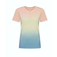 Just Ts JT022 batikolt egyedi mintás unisex rövid ujjú póló Just Ts, Pastel Sunset Dip-M
