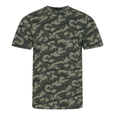 Just Ts JT034 terepmintás unisex rövid ujjú póló Just Ts, Green Camo-S