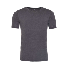 Just Ts JT099 mosott hatású unisex rövid ujjú póló Just Ts, Washed Charcoal-2XL