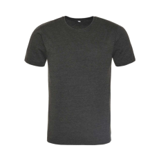 Just Ts JT099 mosott hatású unisex rövid ujjú póló Just Ts, Washed Jet Black-S