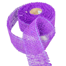  Juta szalag 5cm x10y sötét lila dekorációs kellék