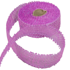  Juta szalag 5cm x10y világos lila dekorációs kellék