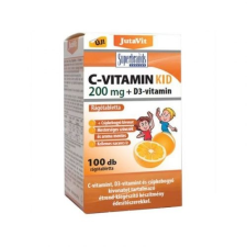 JutaVit C-vitamin 200mg+D3 narancs ízű rágótabletta 100x vitamin és táplálékkiegészítő