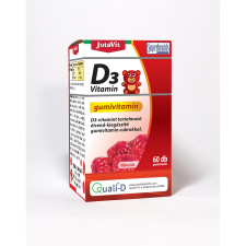 JutaVit Gumivitamin D3-vitamin málna ízű - 60 db vitamin és táplálékkiegészítő