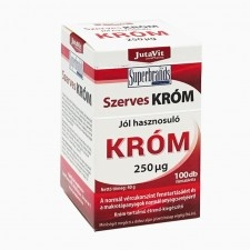JutaVit Szerves Króm 250µg 100x 100 db vitamin és táplálékkiegészítő