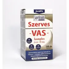 JutaVit Szerves Vas-komplex Forte 18mg 100 db vitamin és táplálékkiegészítő