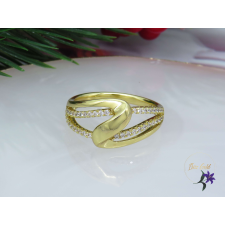  Jutta XP divatos apróköves gyűrű-14K gyűrű