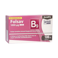 JuvaPharma Jutavit Folsav 1000µg 100 db vitamin és táplálékkiegészítő