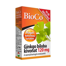 JuvaPharma Kft BioCo Ginkgo Biloba kivonat 120 mg étrend-kiegészítő tabletta 90x vitamin és táplálékkiegészítő
