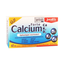 JUVAPHARMA KFT. JutaVit Calcium Forte+K2+D3 tabletta 60x vitamin és táplálékkiegészítő