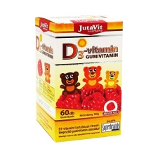 JUVAPHARMA KFT. JutaVit D3-vitamin málna ízű gumivitamin 60x vitamin és táplálékkiegészítő