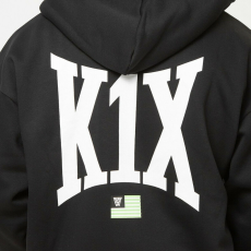  K1x flag zip pulóver férfi fekete l