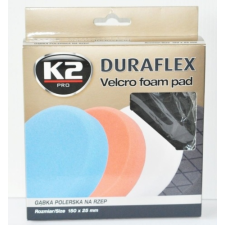 K2 PRO Duraflex tépőzáras polírkorong (szivacs) fekete (L614) autóalkatrész