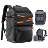 K&amp;F Concept 25L nagy fotós hátizsák esővédővel és állványtartóval – Star Wander 03 (fekete)