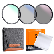 K&amp;F Concept 55mm 3-in-1 Filter Kit: MCUV +CPL +ND4 szűrő - Objektív Filter Set objektív szűrő