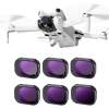 K&F Concept 6in1 DJI Mini 4 Pro ND szűrő Kit -ND4 ND8 ND16 ND32 ND64 ND1000