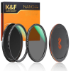 K&F Concept 77mm 3in1 Filter Kit: MCUV +CPL Polár-Szűrő -Nano-X Objektív Filter Set Fém Lencse-sapkával