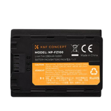 K&F Concept Sony NP-FZ100 Akkumulátor 2000mAh -Sony FZ100 battery digitális fényképező akkumulátor