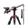 K&F Concept T254A4+BH-28L állvány + monopod, elforgatható középoszloppal (fekete-narancssárga)