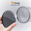  K&F Concept mágneses adapter + MCUV + CPL  + ND1000 szűrő, vízlepergető, karcálló, + tok, 62mm