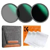  K&F Concept Professzionális ND szűrő szett 52mm (ND8+ND64+ND1000) + szűrőtartó tok + 3db törlőke