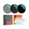 K&F Concept Professzionális ND szűrő szett 72mm (ND8+ND64+ND1000) + szűrőtartó tok + 3db törlőkendő