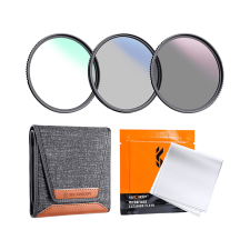 K&F Concept Professzionális szűrő szett + szűrőtartó tok (UV+CPL+ND4) 37mm objektív szűrő