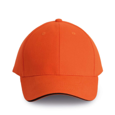 K-UP Baseball sapka, KP011, 6 paneles, Spicy Orange/Dark Grey férfi sapka