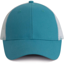 K-UP hálós baseball sapka hat paneles, poliészter KP158, Surf Blue/White munkaruha
