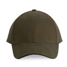 K-UP KP011 hat paneles Baseball sapka K-UP, Dark Khaki/Dark Grey-U