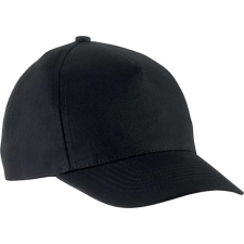 K-UP KP149 gyerek, 5 paneles pamut baseball sapka K-UP, Black-U gyerek sapka
