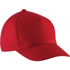 K-UP KP149 gyerek, 5 paneles pamut baseball sapka K-UP, Red-U