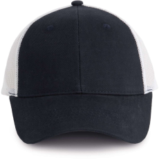 K-UP KP158 hálós baseball sapka hat paneles, poliészter K-UP, Navy/White-U