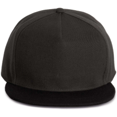 K-UP magas profilú 5 paneles baseball sapka KP159, Dark Grey/Black