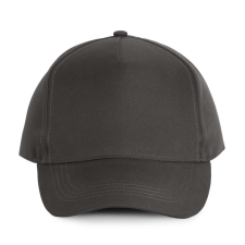 K-UP poliészter 5 paneles baseball sapka KP157, Dark Grey munkaruha