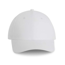 K-UP poliészter 6 paneles sportos baseball sapka KP163, White munkaruha