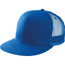 K-UP Uniszex sapka K-UP KP113 Trucker Flat peak Cap - 6 panels -Egy méret, Royal Blue női sapka