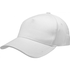 K-UP Uniszex sapka K-UP KP124 Sandwich peak Cap - 5 panels -Egy méret, White/Navy