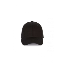 K-UP Uniszex sapka K-UP KP185 Cap With Contrasting Sandwich peak - 6panels -Egy méret, Black