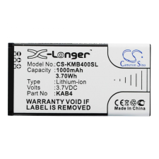  KAB4-AAABA005026 Akkumulátor 1000 mAh mobiltelefon akkumulátor