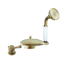  Kád csaptelep RAV SLEZÁK LABE zuhanyszettel együtt régi sárgaréz L070.5SSM csaptelep