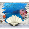  Kagyló és az óceán tapéta, 200 x 255 cm