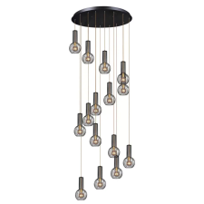  KAJA KP-15 ARVI BLACK Fekete Színű Függeszték 15xE27 15W IP20 világítás