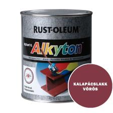 KALAPÁCSLAKK VÖRÖS - ALKYTON FESTÉK -ROZSDÁS FÉMEKRE ÉS FAFELÜLETRE - 0,75 L zománcfesték