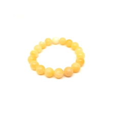 Kalcit narancs golyó karkötő 10-11mm karkötő