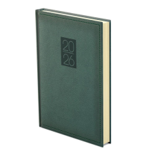 Kalendart Naptár Kft. TopTimer Határidőnapló 2026, C021 A5 (Napi beoszt.) ZÖLD határidőnapló